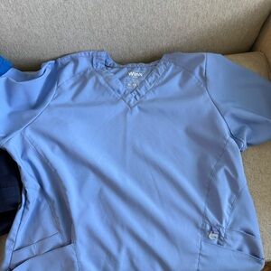 Wink Women's Scrub Top in Ceil Blue XL